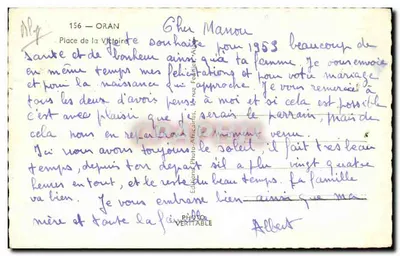 Place de la Victoire — Oran — Editore: Photo-Africaines, n° 156 — Verso