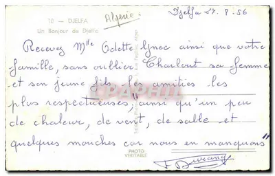 Djelfa — Witaj z Djelfy — Wydawnictwo Alpérie — Rewers