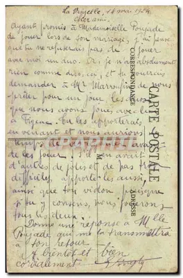 Bou-Saada - A Rio — carta postal n°6 — Verso