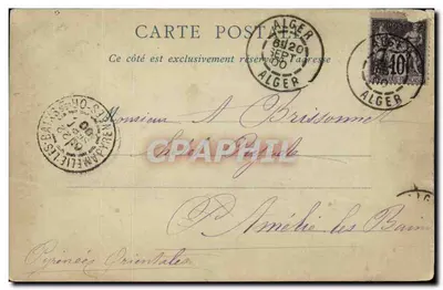 El-Kantara — Lavadeira do Oued Kantara — Éditeur ND, n° 36 — Verso