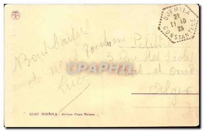 Djémila — Atrio de una Casa — SPIGA 42/49 — Reverso
