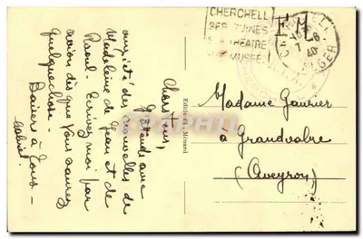 Cherchell - A Mesquita — editor Michard, número de série não visível — Verso