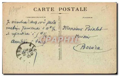 L'Arba - Aleja Rynku — Stara pocztówka n°11 — Fototypia El. Chartres — Rewers