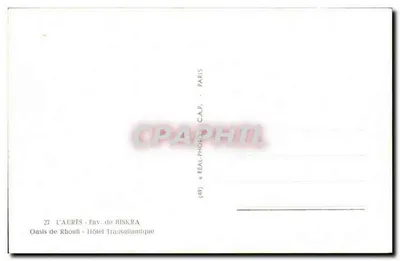 Oazę Rhoull — Hotel Transatlantyk — L'AURÉS, Okolice BISKRA — C.A.P. (49) — Rewers