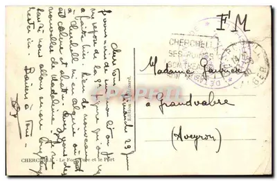 Fort Porte i Molo — Chérchelli — Wydawnictwo Bichard — Rewers