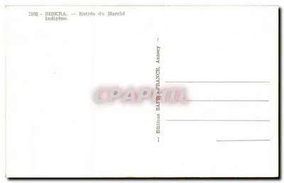 Biskra — Wejście na Rynek Indygencki — Éditions SAPHIC-FRANCE, Annecy — Rewers