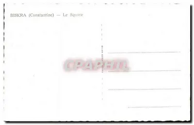Biskra (Costantina) — Il Quadrato — Photodier Macon — Verso