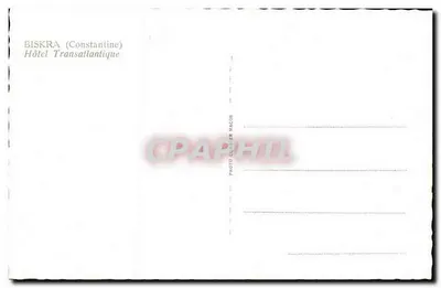 Biskra (Constantina) — Hotel Transatlantique — Editore Einy — Verso