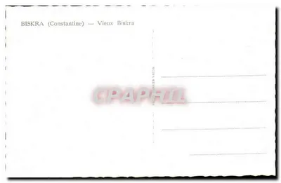 Biskra (Costantina) — Vecchia Biskra — Cimy — Verso