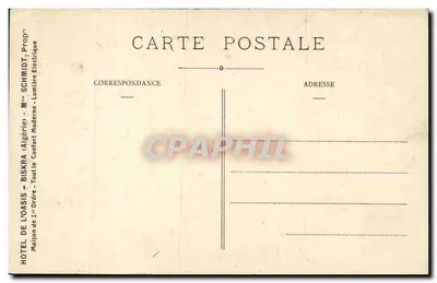 Biskra — Hotel de l'Oasis — A. Bougault — Rewers