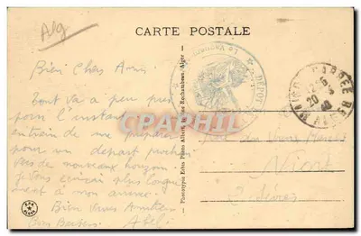 Maison-Carrée - Campo d'esercizi del 5° Tirailleurs — Verso