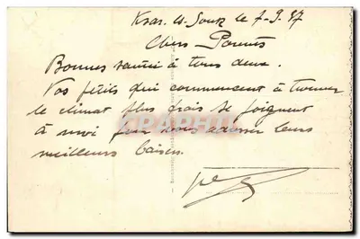 Dançarinos de Oued-Naïls — cena de aldeia — editor anônimo, n° 1421 — Verso