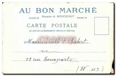 Porta Saint-Michel — O Velho Paris — Oferta pelos Lojas do Bon Marché — Verso