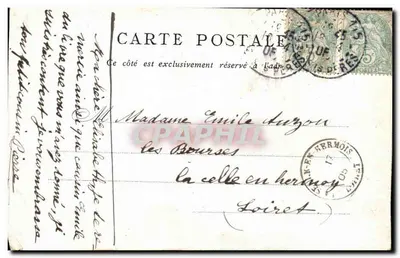 Arc de Triomphe — Paryż — Wydane przez Bon Marché — Rewers