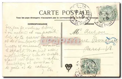 Parijs — De Poort Saint-Denis — V. Picon — Achterkant
