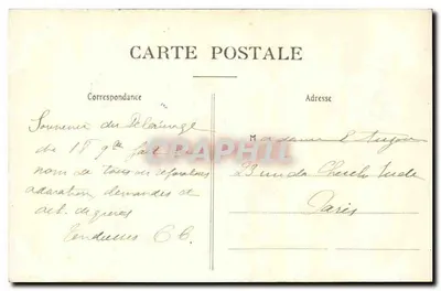 Paris-Montmartre (XVIIIe) — A Basílica do Sagrado Coração — E. V. 679 — Verso
