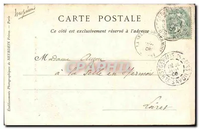 Paris — Relíquias da Santa Capela — Aux Bardes Bretons — Verso