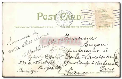 Torre della Libertà, New York — editore Success Post Card Co. N° 1079 — Verso