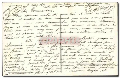 Lausanne - Katedra i Alpy — Wydawnictwo Louis Burgy, n° 2466 — Rewers