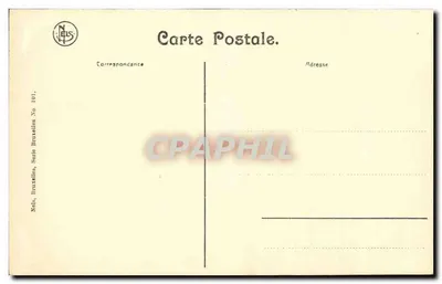 Bruselas Sainte-Gudule (Lado Norte) — vista de la fachada y la torre — editor Nels, serie 101 — Reverso