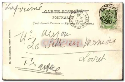 Brugge — Krypta Świętego Krwi — Th. van den Heuvel, nr 27 — Rewers