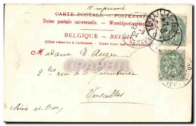 Okręgi Ypres. Zamek Kemmel — Wydawca nieznany, numer serii nie widoczny — Rewers