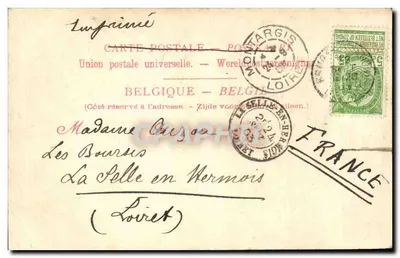 Ypres. Les Halles. Pinturas murais Pauwels — Editor Fl. Bartier, n°34 — Verso