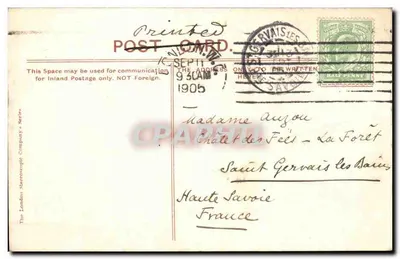 Regent Street — Londres — The London Stereoscopic Company, série 9 — Verso