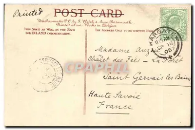 Fort Green, Margate — widok promenady z tramwajem i balu pod kioskiem — JWS 502 — Rewers