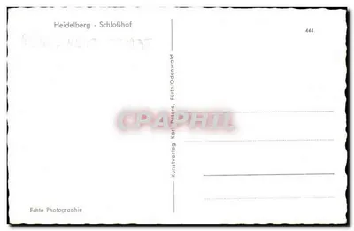 Heidelberg - Schlosshof — wydawca Kunstverlag Karl Peters, Fürtb/Odenwald, nr 444 — Rewers