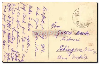 Nymfy w Królewskich Złotych Anlagen — Stuttgarten — wydawca nieznany — Rewers