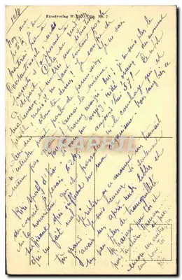 Caub mit Pfalz und Ruine Gutenfels — Kunstverlag W. Kühn, No. 7 — Verso