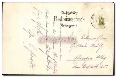 Berlin, Friedrichstraße — widok ulicy z budynkami i sklepami — wydawca Verlag Gustav Mandelstamm SW 68 — Rewers