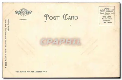 Langdon Residence — Portsmouth, N. H. — Veröffentlicht von The American News Company, New York — Rückseite