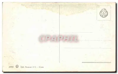 Nápoles - Gradinata di Chiaia — Editor Brunner & C. - Como, n° 20758 — Verso