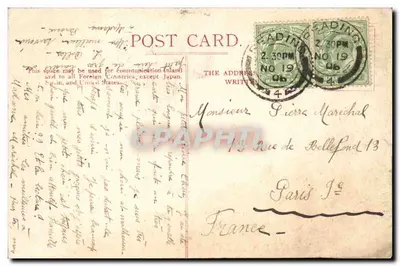 Caversham Lock — widok mostu i domu — M.J.R. B.2964 — Rewers