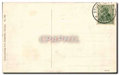 Stuttgart — Część w dolnych Królewskich Złożeniach — Postkartenverlag Fritz Schanbacher, Stuttgart, Nr 209 — Rewers