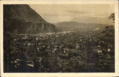 Bozen — vista panorâmica do canyon — Fotografia de arte, Viena XIX
