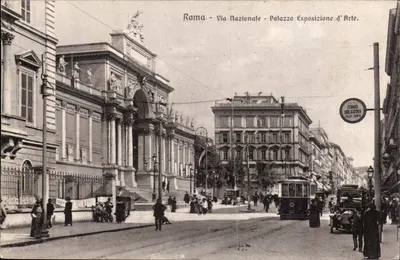 Rzym - Via Nazionale - Palazzo Esposizione d'Arte — Wyd. Brunner & C., Como — n° 98