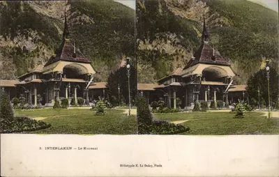 Interlaken — O Kursaal — Héliotypie E. Le Doley, Paris