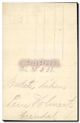 Arendal — vista aérea com igreja e cais — editor J. N. Kuenholdtas, n° 3852 — Verso