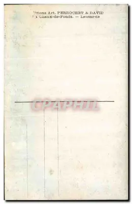 Lausana — Estação Central — Éditions Art. Perrochet & David, n° 6074 — Verso