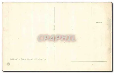 Basiliek van Superga — Torino — Ditta Caselari — Achterkant