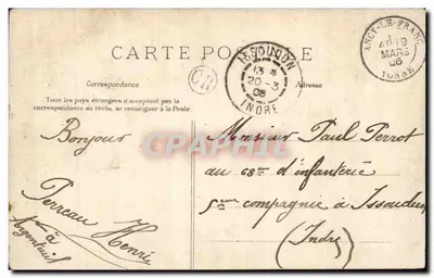 Anvers — Plac Verte, katedra i pomnik Rubensa — Widoki stereoskopowe Julien Damoy, seria N° 3 — Rewers