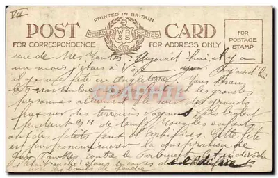 Parafia w Leeds — widok wieży i fasady — W.R.S. Seria n°560 — Rewers