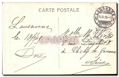 Góry Trient — Kościół — Jullien bracia, Fot. Wydawcy, Genewa, n° 5190 — Rewers