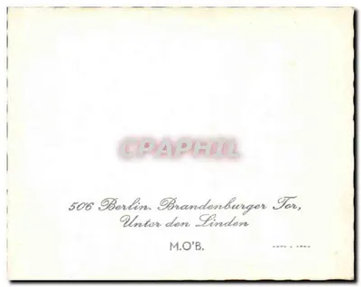 Porta Brandenburzka — Berlin — numer seryjny 506 — Rewers