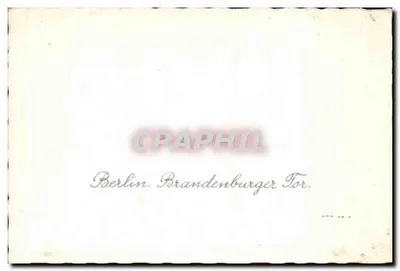 Berlim — Porta de Brandemburgo — Verso