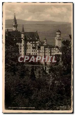 Castelo de Neuschwanstein — visão panorâmica — editor desconhecido, número de série não visível