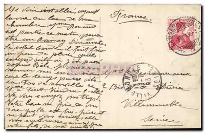 Lausanne e as Alpes — vista panorâmica — série 166 — Verso